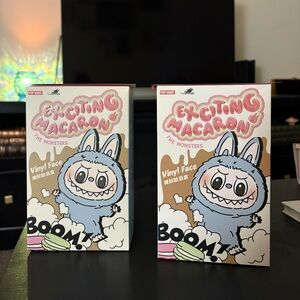 Exciting Macaron Labubu Vinyl Face Toy